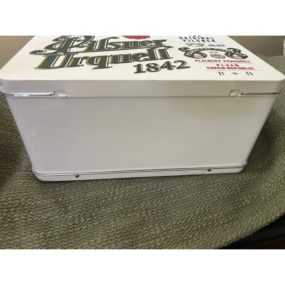 Pilsner Urquell Beer Metal Lunch Box / Advertising Tin